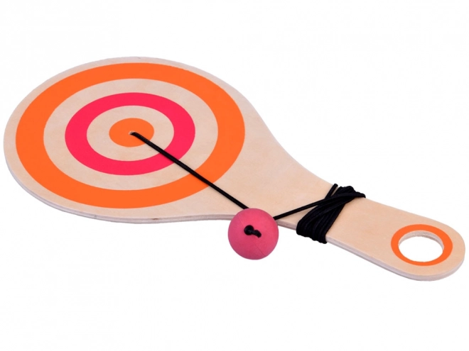 Wooden palette with attached ball on string for training SP0749