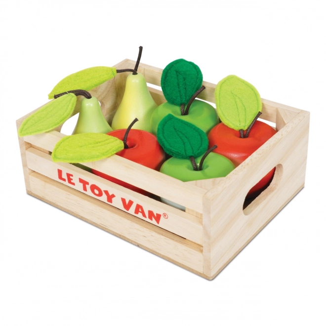 Le Toy Van Wooden Apple and Pear Crate