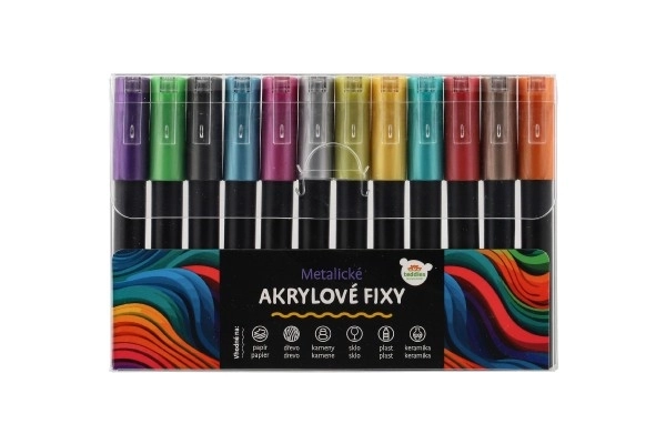 Metallic Acrylic Markers Set