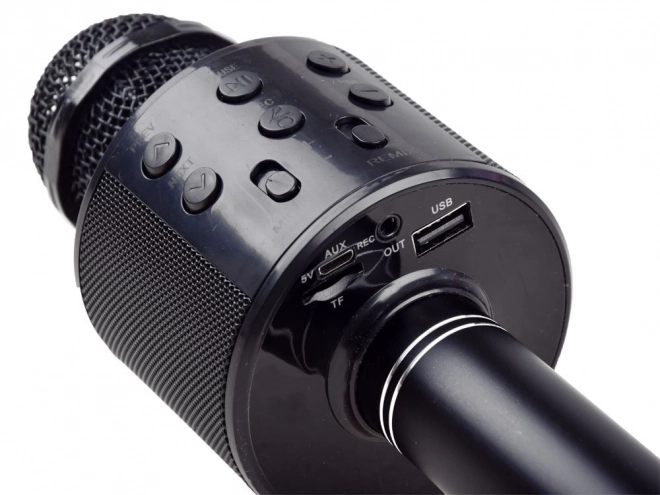 Wireless Karaoke Microphone Speaker – Black