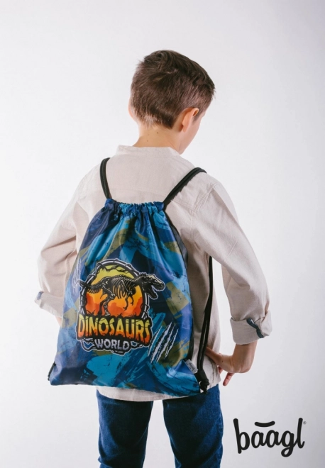 Dinosaurs World Drawstring Bag