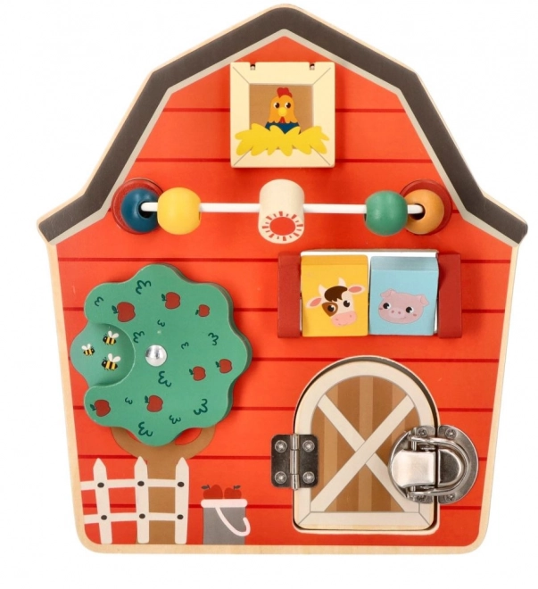 Wooden Barn Activity Board