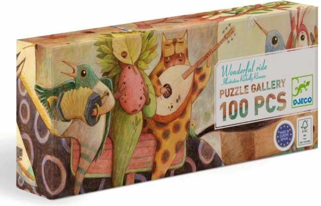 Panoramic Puzzle DJECO Wonderful Ride 100 Pieces