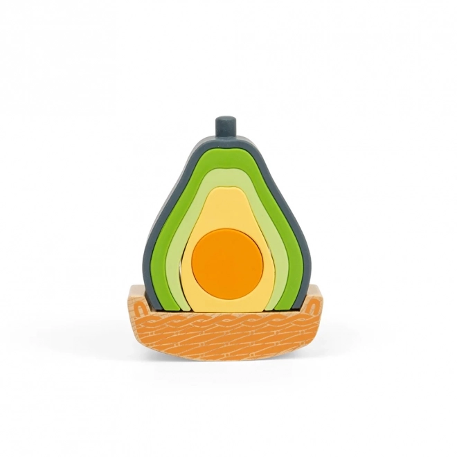 Avocado Balancing Stacker Toy