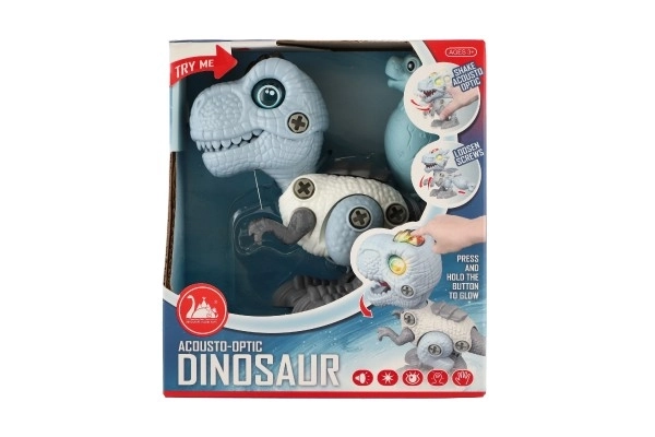 Screwable Dinosaur Toy with Sound and Light