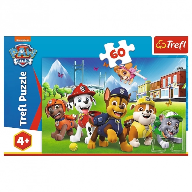 Puzzle with 60 Pieces Paw Patrol Meadow Scene