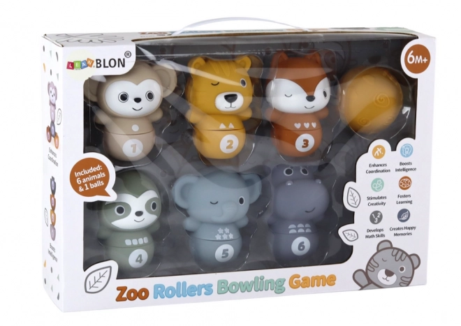 Animal Bowling Set for Toddlers