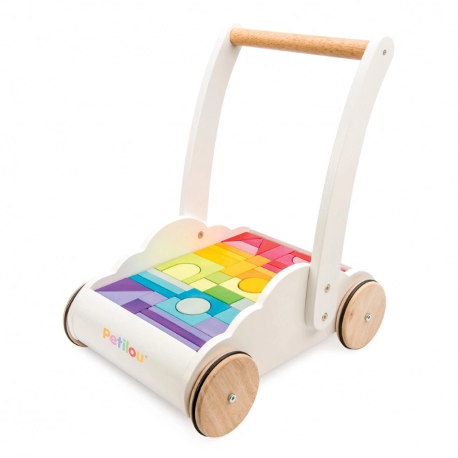 Le Toy Van Petilou Rainbow Block Cart