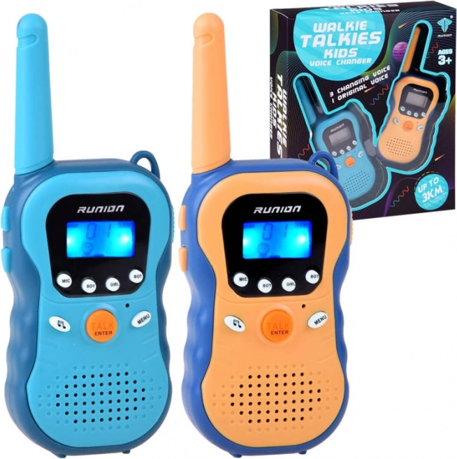 Dětské vysílačky walkie talkie s dosahem až 3 km a měničem hlasu