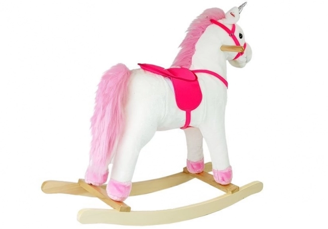 White Unicorn Rocking Horse with Sounds