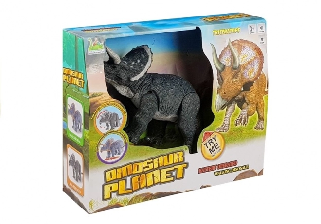 Large Battery-Powered Triceratops Dinosaur Toy