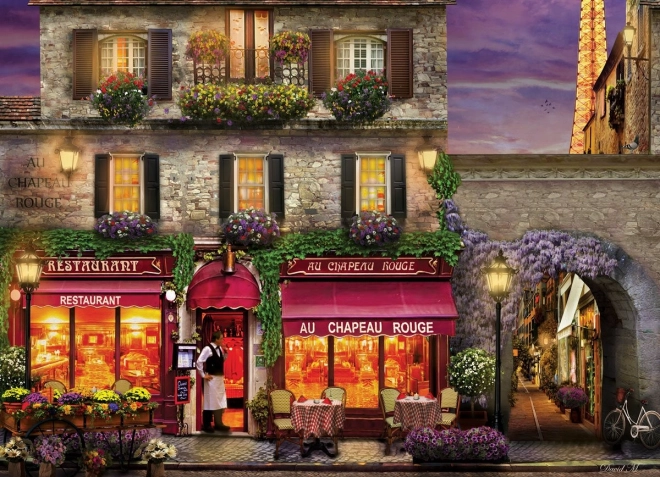 EuroGraphics Puzzle The Red Hat Restaurant Paris 1000 Pieces