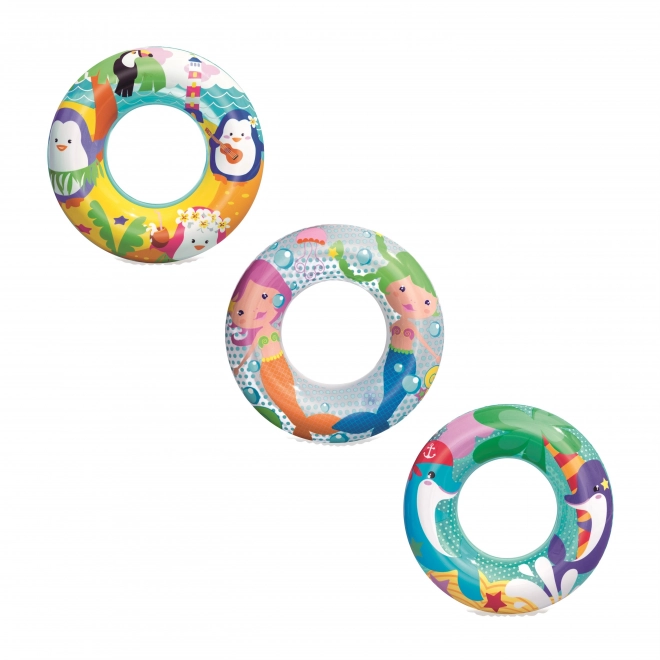 Swimming Ring for Children with Dolphins Bestway Sea Animals