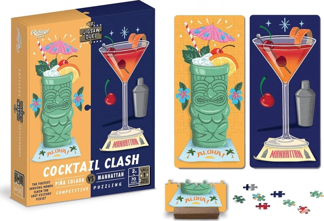 Puzzle Duel cocktailduel: Piña Colada vs Manhattan 2×70 stukjes