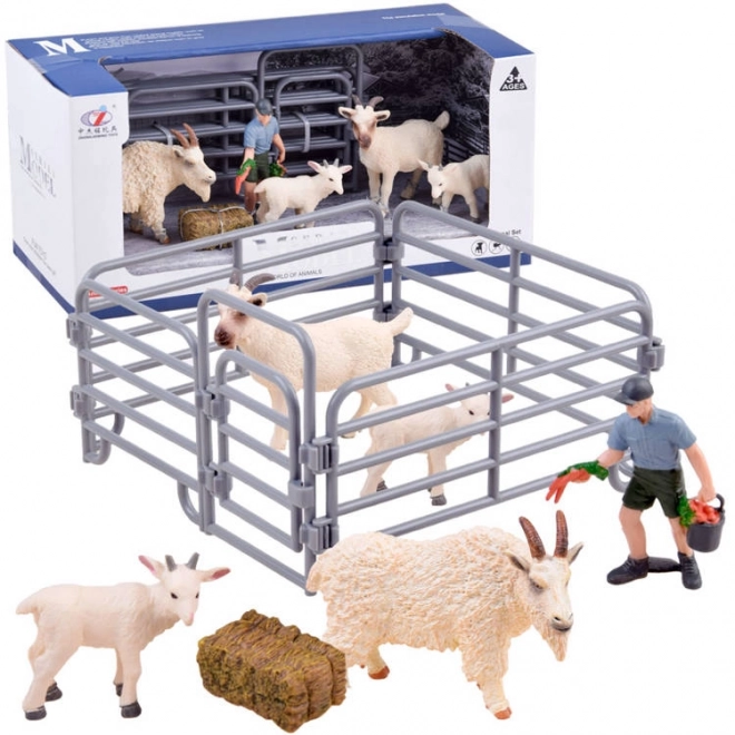 Animal Farm Set with Donkey Figures 4 Pieces – A