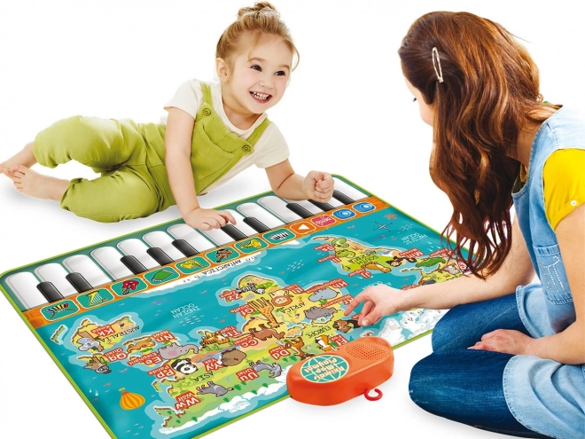 Musical Play Mat - Animal Map