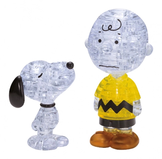 3D Crystal Puzzle Snoopy and Charlie Brown