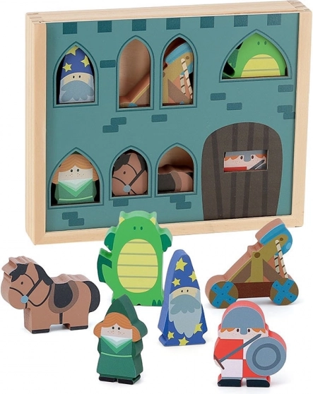 Vilac Wooden Castle Figures