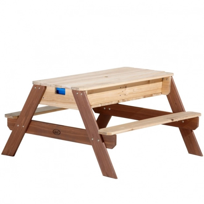 Nick Picnic Table with Bench and Parasol AXI