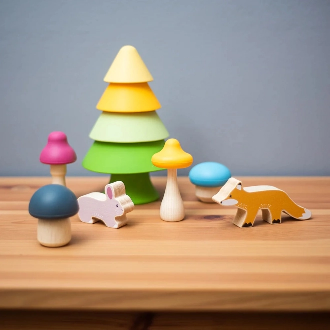 Forest Animals Wooden Playset