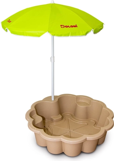 ECO Flower Sandbox with Parasol Beige DOLONI