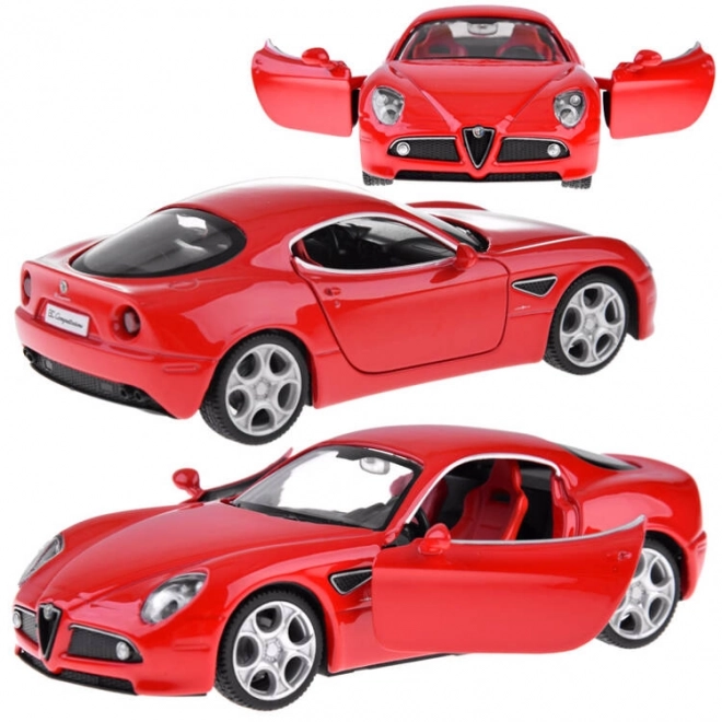 Die-cast Alfa Romeo 8C Competizione 1:32 Scale Model with Lights