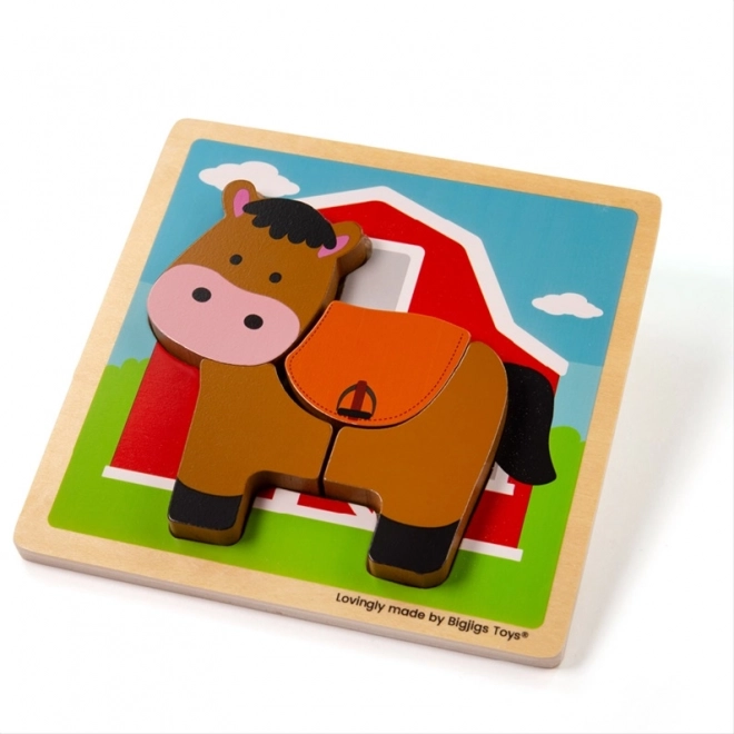 Bigjigs Toys Insert Puzzle Horse