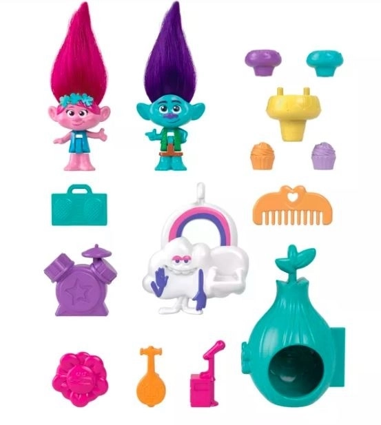 Polly Pocket Trolls Poppy's Foldable House