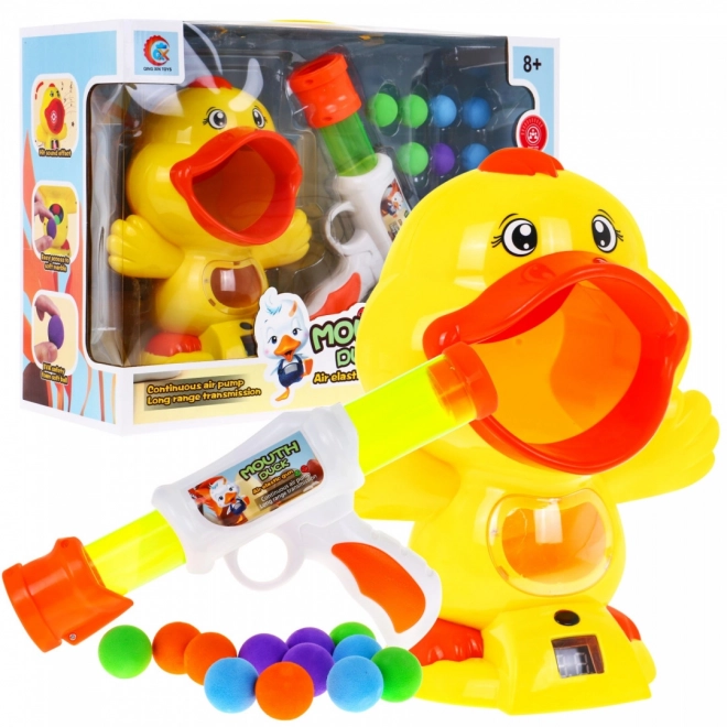 Interactive Duck Shooting Game with Foam Ball Blaster