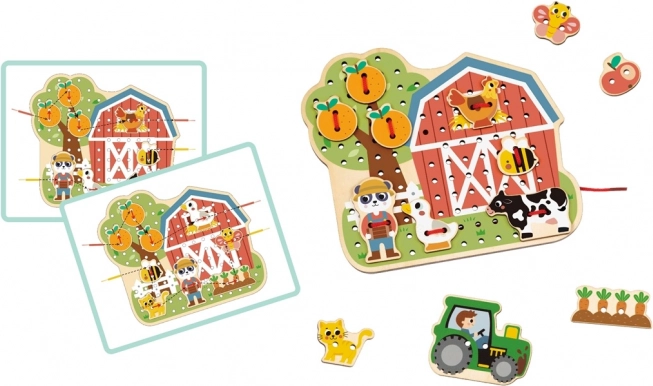 2Kids Toys Threading Game Farm
