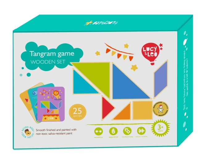 Lucy & Leo Tangram Wooden Puzzle Game