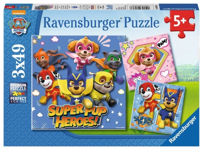 Paw Patrol Puzzle 3x49 Pieces