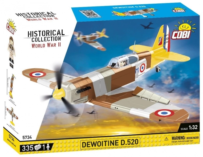 World War II Dewoitine D.520 Model Plane