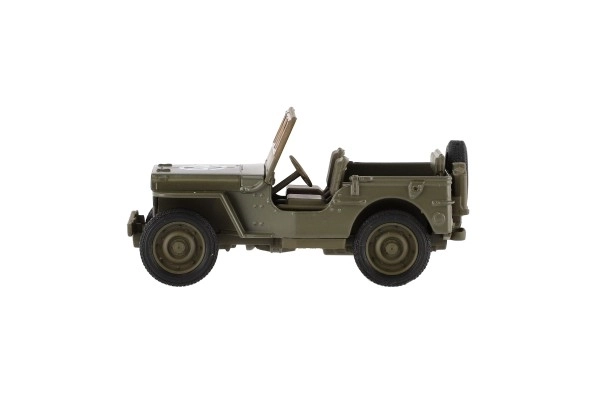 Auto Welly Jeep 1941 Willys MB Geländewagen Militär Kunststoff/Metall 10cm Rückzügeffekt