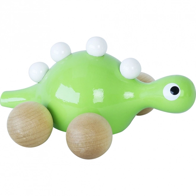 Vilac Wooden Dinosaur on Wheels Green