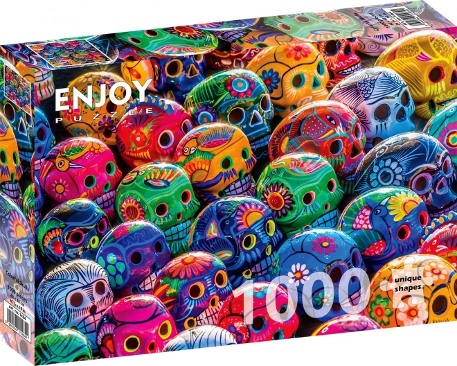 Enjoy Puzzle Colorful Skulls 1000 Pieces