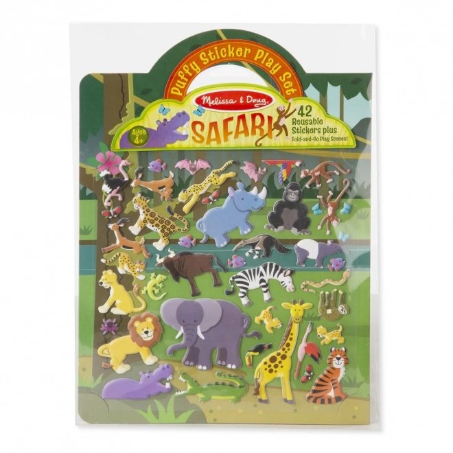 Safari Reusable Raised Stickers