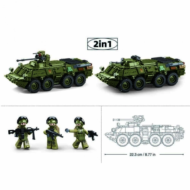 Sluban Model Building Set - Tank BTR-80AS IFV