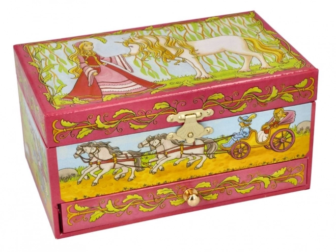 Goki Musical Jewelry Box Fairy Tale Swan Lake Melody