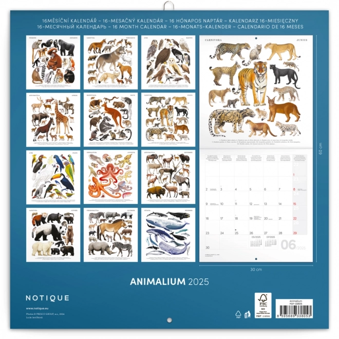 Animalium Calendar 2025