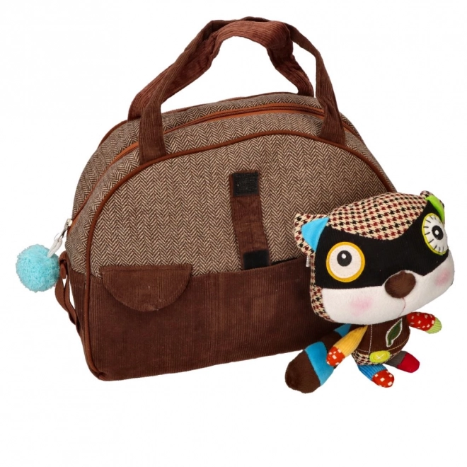 EcoSnoopers Bag with Raccoon Plush