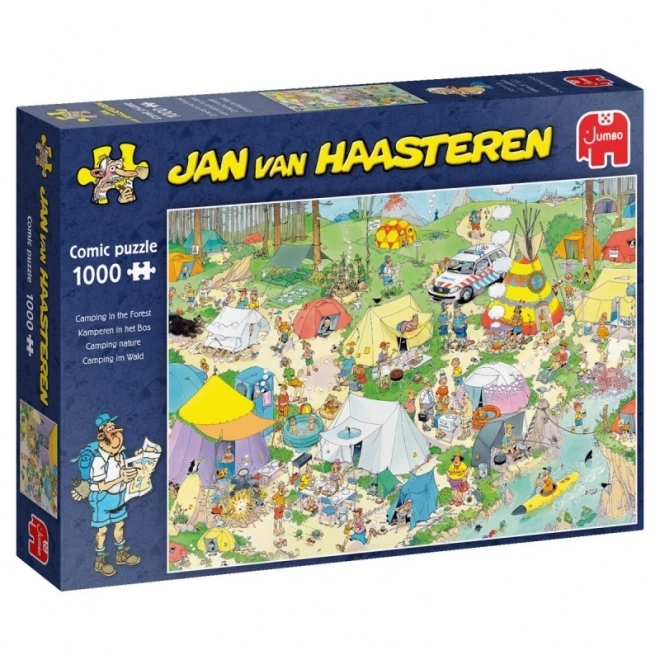 Camping in the Forest 1000-Piece Puzzle by Jan van Haasteren