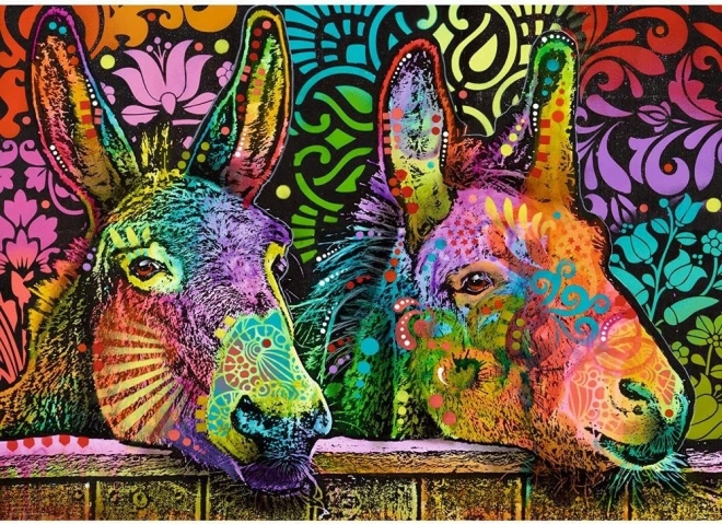 Puzzle 1000 pezzi Asini innamorati