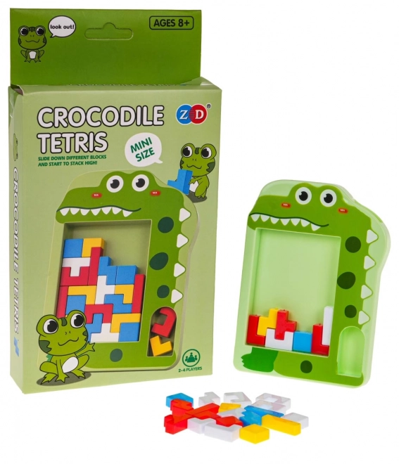 Logical Game Tetris Crocodile