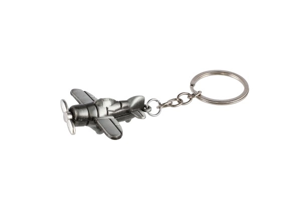 Airplane Metal Keychain