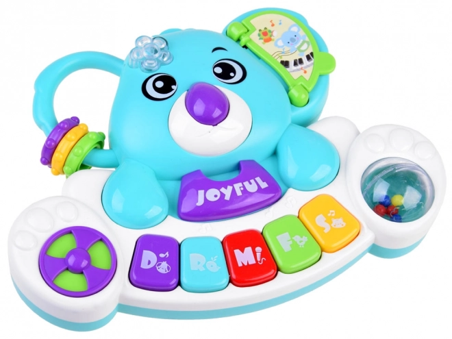 Colorful Interactive Koala Keyboard with Animal Sounds – blue