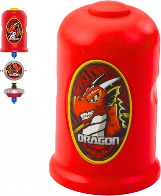 Set of Launcher and Flying Disc Red Dragon