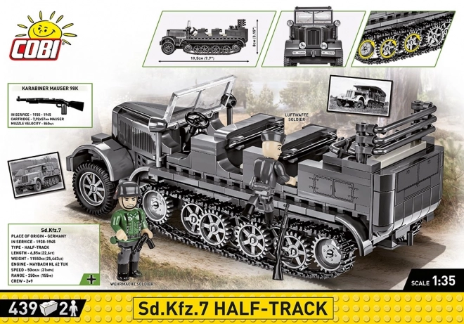 World War II German Sd.Kfz. 7 Half-Track Model Set