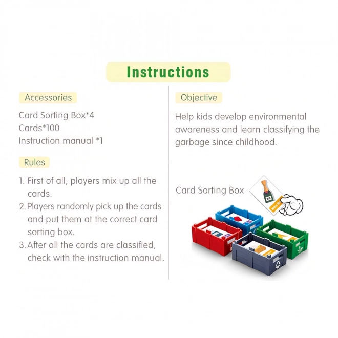 Sluban Town Recycling Truck and Card Game