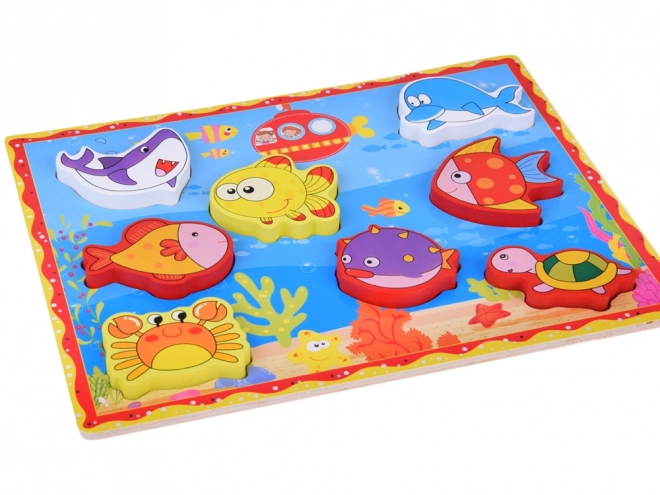 Wooden Puzzle Underwater World Fish Set